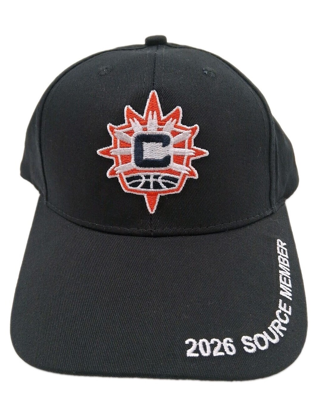 Connecticut Sun Hat Cap One Size Snap Back Embroidered Wnba Basketball